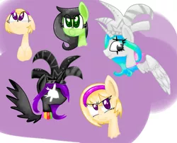 Size: 1339x1083 | Tagged: artist needed, safe, derpibooru import, ponified, pony, black queen, homestuck, jade harley, rose lalonde, white queen