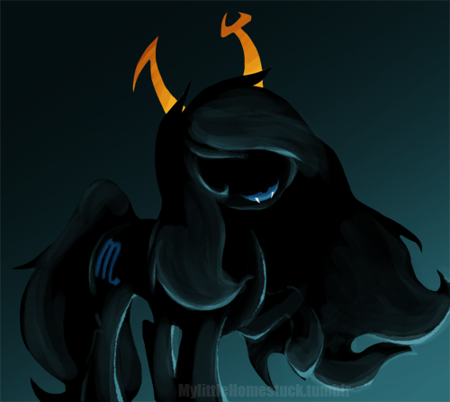 Size: 500x446 | Tagged: safe, artist:mylittlehomestuck, derpibooru import, ponified, pony, gradient background, homestuck, marquise spinneret mindfang, solo