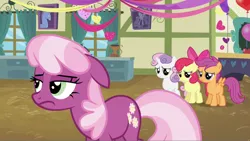 Size: 1128x636 | Tagged: safe, derpibooru import, screencap, apple bloom, cheerilee, scootaloo, sweetie belle, earth pony, pegasus, pony, unicorn, hearts and hooves day (episode), cheerilee is unamused, cutie mark crusaders, female, filly, floppy ears, hearts and hooves day, mare, ponyville schoolhouse, school, unamused