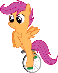 Size: 4000x4995 | Tagged: safe, artist:joey, derpibooru import, scootaloo, pegasus, pony, absurd resolution, female, filly, simple background, solo, transparent background, unicycle, vector