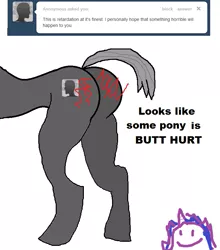 Size: 695x789 | Tagged: ask, butt, butthurt, derpibooru import, mspaintponies, oc, oc:twilight panda, plot, suggestive, tumblr, unofficial characters only