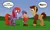 Size: 840x504 | Tagged: safe, artist:lissystrata, derpibooru import, doctor whooves, ponified, earth pony, pony, catherine tate, crossover, david tennant, dialogue, doctor who, donna noble, female, image, jpeg, male, mare, noddy, photoshop, signature, stallion, tenth doctor, trio