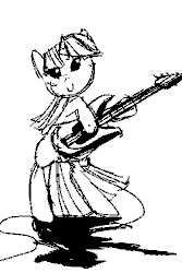 Size: 200x300 | Tagged: safe, artist:buttercupsaiyan, deleted from derpibooru, derpibooru import, twilight sparkle, pony, unicorn, animated, bipedal, black and white, dancing, female, frame by frame, gif, grayscale, guitar, mare, monochrome, musical instrument, playing instrument, shadow, solo