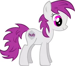 Size: 2687x2388 | Tagged: safe, artist:videogamesizzle, derpibooru import, ponified, earth pony, pony, female, high res, hub logo, hubble, mare, mascot, profile, simple background, solo, the hub, transparent background, vector
