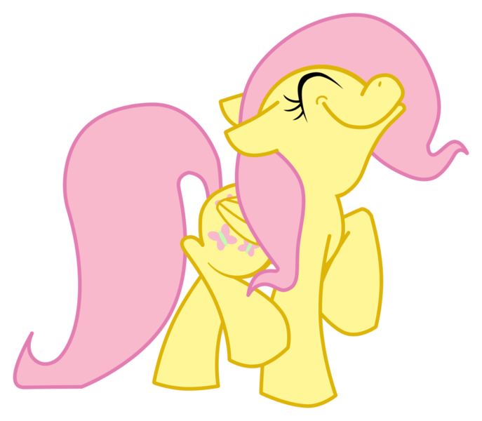 Size: 1280x1118 | Tagged: safe, artist:toonfreak, derpibooru import, fluttershy, pegasus, pony, confident, female, mare, profile, simple background, smiling, solo, transparent background, walking