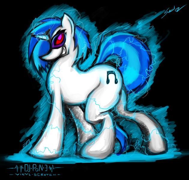 Size: 3850x3664 | Tagged: safe, artist:saliantsunbreeze, derpibooru import, vinyl scratch, pony, unicorn, abstract background, female, high res, mare, solo