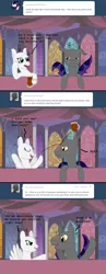 Size: 800x2054 | Tagged: safe, artist:hakar-kerarmor, derpibooru import, oc, oc:arrowhead, oc:sunwise, unofficial characters only, bat pony, pegasus, pony, ask four inept guardponies, ask, bald, drunk, female, male, mare, night guard, no mane, royal guard, stallion, tumblr