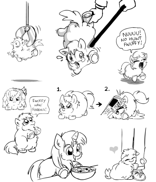 Size: 1200x1400 | Tagged: artist:marcusmaximus, cheek puffing, comic, crying, cute, derpibooru import, fluffy pony, fluffy pony original art, monochrome, safe, sketties, sorry stick, spaghetti, twifluff, twilight sparkle, urine