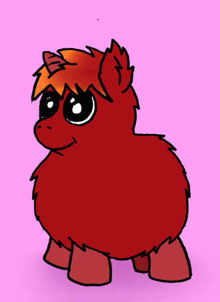 Size: 500x688 | Tagged: artist:coalheart, derpibooru import, fluffy pony, fluffy pony original art, safe, solo