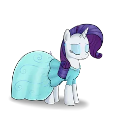 Size: 2000x2000 | Tagged: dead source, safe, artist:polkin, derpibooru import, rarity, pony, unicorn, clothes, dress, ear piercing, earring, eyes closed, female, high res, jewelry, mare, piercing, simple background, solo, transparent background