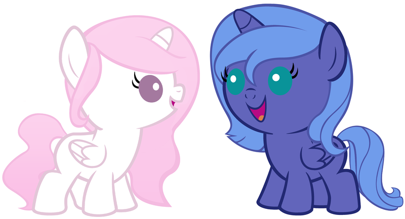 Size: 4800x2600 | Tagged: safe, artist:beavernator, derpibooru import, princess celestia, princess luna, alicorn, pony, baby, baby pony, cewestia, cute, duo, female, filly, foal, pink-mane celestia, simple background, white background, woona