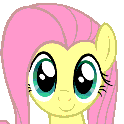 Size: 600x600 | Tagged: safe, artist:blackgryph0n, derpibooru import, part of a set, fluttershy, pegasus, pony, animated, cute, dancing, female, gif, headbob, looking at you, mare, old version, shyabetes, simple background, smiling, solo, transparent background