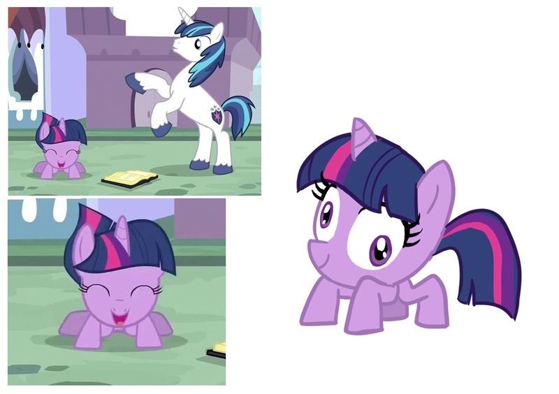 Size: 1104x779 | Tagged: safe, derpibooru import, screencap, shining armor, twilight sparkle, crab pony, pony, unicorn, a canterlot wedding, b.b.b.f.f., male, meme origin, rearing, spider sparkle, stallion, twilight crab