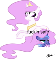 Size: 192x200 | Tagged: safe, derpibooru import, princess celestia, princess luna, alicorn, pony, cute, duo, female, filly, hiding in tail, prone, vulgar, woona