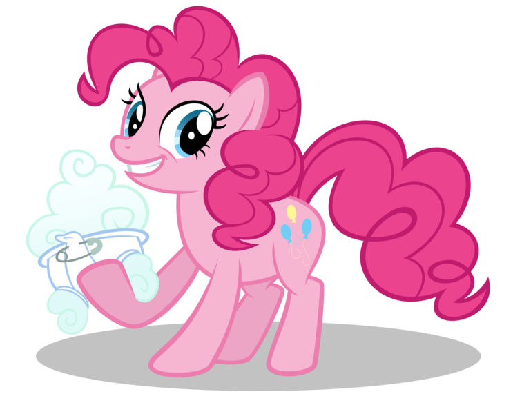 Size: 10000x8073 | Tagged: safe, artist:gratlofatic, derpibooru import, pinkie pie, earth pony, pony, absurd resolution, cloud, diaper, female, mare, simple background, solo, transparent background, vector