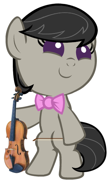 Size: 1080x1800 | Tagged: safe, artist:beavernator, derpibooru import, octavia melody, earth pony, pony, baby, baby pony, bipedal, female, filly, foal, simple background, solo, violin, white background