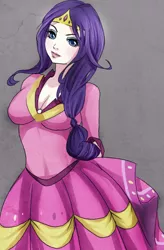 Size: 548x835 | Tagged: artist:songoftheshoebox, clothes, derpibooru import, dress, female, gala dress, human, humanized, rarity, safe, solo