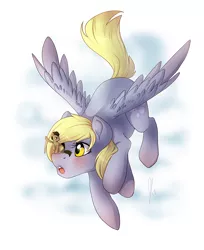 Size: 652x800 | Tagged: safe, artist:vella, derpibooru import, derpy hooves, doctor whooves, time turner, earth pony, pegasus, pony, female, flying, male, mare, micro, pointing, ponies riding ponies, stallion