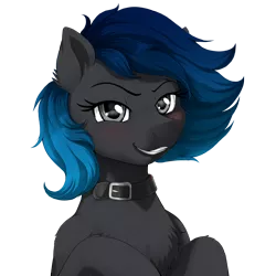 Size: 2000x2000 | Tagged: safe, artist:evomanaphy, edit, editor:v3ga, unauthorized edit, oc, oc:steam, ponified, unofficial characters only, earth pony, pony, /mlp/, collar, female, mare, simple background, solo, steam, transparent background