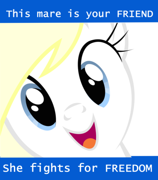 Size: 875x1000 | Tagged: artist:planetarypenguin, blonde, bust, close-up, edit, face, female, freedom, happy, hi anon, meme, nazi, oc, oc:aryanne, portrait, safe, simple background, smiling, solo, text, transparent background, unofficial characters only, vector