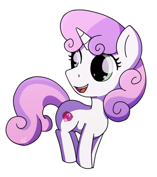 Size: 1024x1159 | Tagged: safe, artist:foreverroseify, banned from derpibooru, deleted from derpibooru, derpibooru import, sweetie belle, crusaders of the lost mark, chibi, cutie mark, solo, the cmc's cutie marks