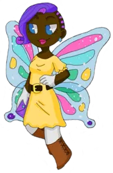 Size: 385x589 | Tagged: safe, artist:mtotheaggie, banned from derpibooru, deleted from derpibooru, derpibooru import, rarity, human, blackwashing, humanized, image, png, winged humanization, wings