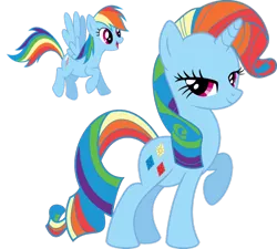 Size: 942x849 | Tagged: safe, artist:absolutecactus, banned from derpibooru, deleted from derpibooru, derpibooru import, edit, rainbow dash, rarity, palette swap, recolor