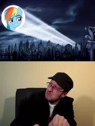 Size: 6900x9150 | Tagged: safe, banned from derpibooru, deleted from derpibooru, derpibooru import, rainbow dash, daring don't, exploitable meme, faic, meme, nostalgia critic, smug, smugdash