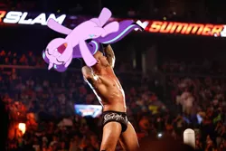 Size: 594x396 | Tagged: safe, banned from derpibooru, deleted from derpibooru, derpibooru import, edit, starlight glimmer, human, the cutie re-mark, body slam, cute, glimmerbetes, randy orton, sports, summerslam, tattoo, wrestling, wwe