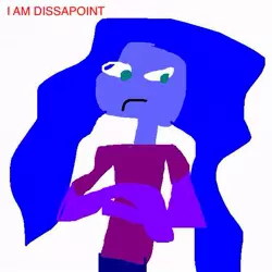 Size: 555x555 | Tagged: safe, artist:hyperactive, banned from derpibooru, deleted from derpibooru, derpibooru import, princess luna, equestria girls, 1000 hours in ms paint, i am disappoint, shitposting, solo, vice principal luna