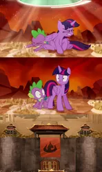 Size: 640x1080 | Tagged: safe, banned from derpibooru, deleted from derpibooru, derpibooru import, spike, twilight sparkle, alicorn, dragon, the cutie re-mark, alternate timeline, avatar the last airbender, backpack, crossover, exploitable meme, fire nation, meme, tirek's timeline, twilight sees the future, twilight sparkle (alicorn)