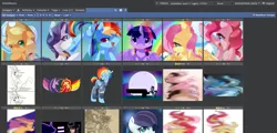 Size: 1583x758 | Tagged: safe, banned from derpibooru, deleted from derpibooru, derpibooru import, applejack, coloratura, discord, fluttershy, pinkie pie, rainbow dash, rarity, scootaloo, sunset shimmer, tantabus, twilight sparkle, alicorn, derpibooru, censored, exploitable meme, juxtaposition, juxtaposition win, mane six, meme, meta, rara, twilight sparkle (alicorn)