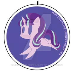 Size: 400x400 | Tagged: safe, artist:showtimeandcoal, banned from derpibooru, deleted from derpibooru, derpibooru import, starlight glimmer, pony, pin, pointy ponies, solo, watermark