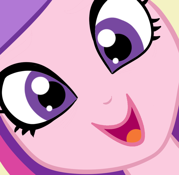 Size: 1024x1000 | Tagged: safe, banned from derpibooru, deleted from derpibooru, derpibooru import, edit, princess cadance, equestria girls, close-up, dean cadance, face, hi anon, meme, smiling, solo