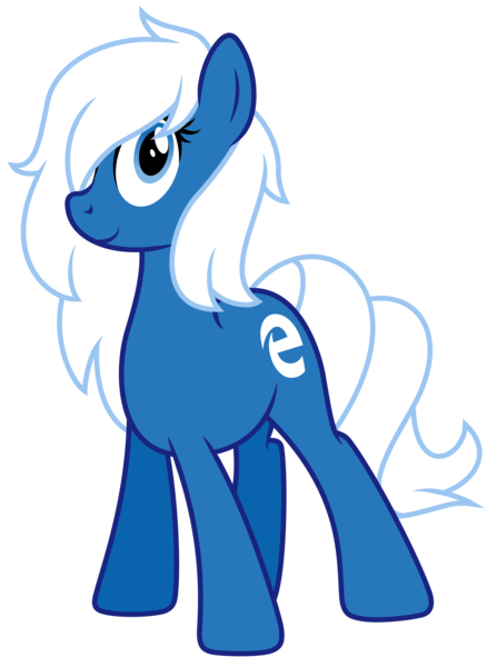 Size: 3250x4365 | Tagged: safe, artist:furrgroup, artist:masem, banned from derpibooru, deleted from derpibooru, derpibooru import, oc, unofficial characters only, absurd resolution, browser ponies, microsoft edge, solo, vector