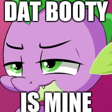 Size: 230x230 | Tagged: suggestive, artist:bbmbbf, banned from derpibooru, deleted from derpibooru, derpibooru import, spike, equestria untamed, cropped, dat booty, meme, palcomix, swiggity swooty