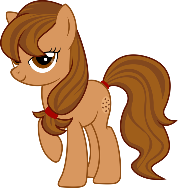 Size: 3738x3952 | Tagged: safe, artist:shootingstarajm, banned from derpibooru, deleted from derpibooru, derpibooru import, oc, oc:cookie, unofficial characters only, earth pony, absurd resolution, ponytail, solo, vector