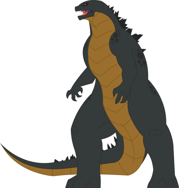 Size: 12128x12735 | Tagged: safe, artist:shootingstarajm, banned from derpibooru, deleted from derpibooru, derpibooru import, kaiju, barely pony related, g4 style, godzilla, godzilla 2014, style emulation