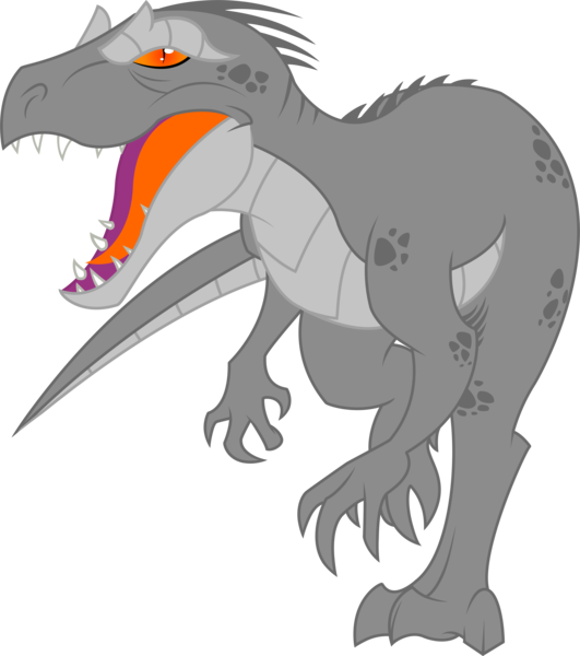 Size: 7081x8000 | Tagged: safe, artist:shootingstarajm, banned from derpibooru, deleted from derpibooru, derpibooru import, g4 style, indominus rex, jurassic park, jurassic world, style emulation