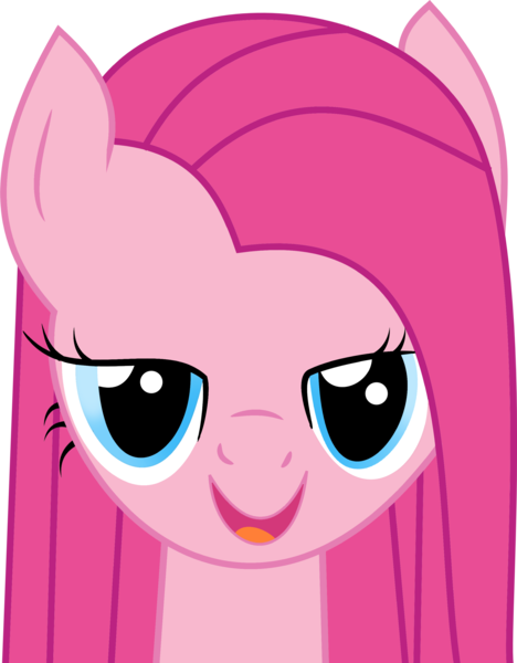 Size: 2337x2999 | Tagged: safe, artist:ifoxtrax, banned from derpibooru, deleted from derpibooru, derpibooru import, pinkie pie, bedroom eyes, pinkamena diane pie, simple background, solo, transparent background, vector