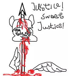 Size: 460x508 | Tagged: artist needed, grimdark, banned from derpibooru, deleted from derpibooru, derpibooru import, twilight sparkle, alicorn, 1000 hours in ms paint, alicorn drama, drama, head on pike, justice, twilight sparkle (alicorn)