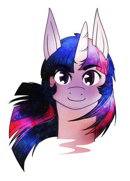 Size: 6515x9040 | Tagged: safe, artist:zaldia-mavi, banned from derpibooru, deleted from derpibooru, derpibooru import, twilight sparkle, absurd resolution, bust, image, jpeg, looking at you, portrait, simple background, smiling, solo