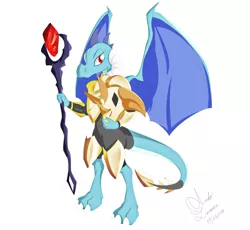 Size: 5555x5104 | Tagged: safe, artist:ando, banned from derpibooru, deleted from derpibooru, derpibooru import, princess ember, dragon, gauntlet of fire, armor, bloodstone scepter, dragon armor, dragon lord ember, simple background, solo, white background