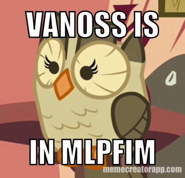 Size: 640x616 | Tagged: safe, banned from derpibooru, deleted from derpibooru, derpibooru import, owlowiscious, caption, image macro, meme, obligatory pony, text, vanossgaming