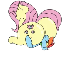 Size: 900x720 | Tagged: suggestive, artist:perlast, banned from derpibooru, deleted from derpibooru, derpibooru import, fluttershy, rainbow dash, butt, faceful of ass, facesitting, flutterbutt, huge butt, image, large butt, plot, png, squishy, squooshy