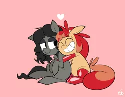 Size: 3000x2318 | Tagged: safe, artist:belaboy, banned from derpibooru, deleted from derpibooru, derpibooru import, oc, oc:flan pone, oc:nikita, unofficial characters only, chest fluff, clothes, hug, simple background, socks