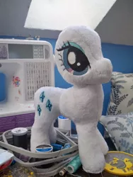 Size: 600x800 | Tagged: safe, banned from derpibooru, deleted from derpibooru, derpibooru import, rarity, hairless, photo, plushie, wip