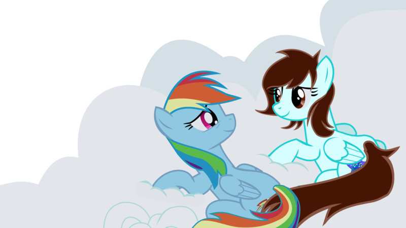 Size: 1800x1012 | Tagged: safe, artist:linormusicbeatpone, banned from derpibooru, deleted from derpibooru, derpibooru import, rainbow dash, oc, oc:linormusicbeat, a hearth's warming tail, cloud, cute, simple background, transparent background, vector