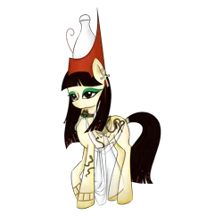 Size: 1000x1000 | Tagged: safe, artist:yuntaoxd, banned from derpibooru, deleted from derpibooru, derpibooru import, oc, unofficial characters only, snake, ankh, bracelet, ear piercing, earring, egyptian, eyeshadow, hat, jewelry, makeup, necklace, piercing, simple background, solo, transparent background