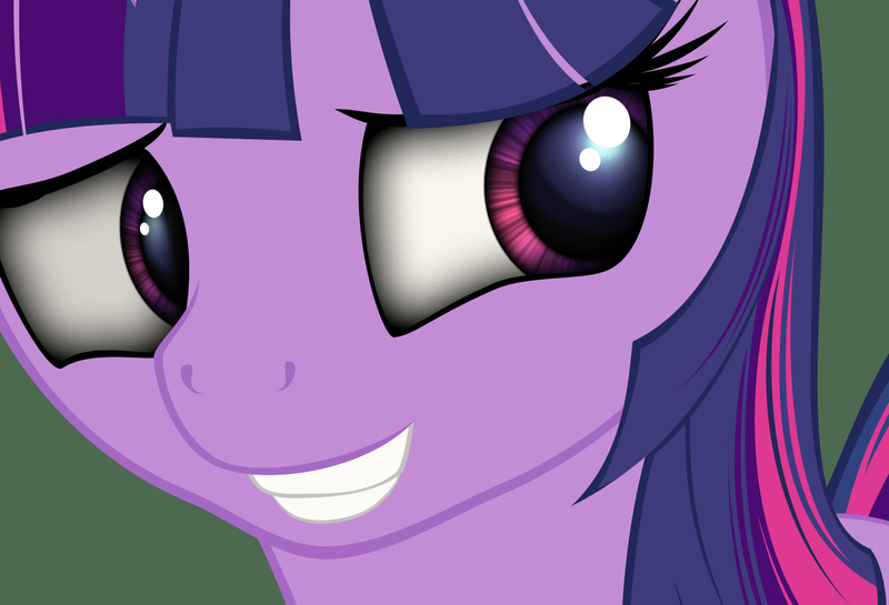 Size: 1320x900 | Tagged: safe, artist:styroponyworks, banned from derpibooru, deleted from derpibooru, derpibooru import, twilight sparkle, close-up, grin, nervous, nervous grin, simple background, smiling, solo, wip